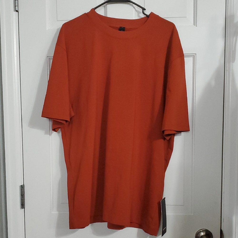 NWT Lululemon Heavyweight Cotton Jersey Men's Sz XL T-Shirt Autumn Rust